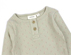 Lil Atelier moss gray blomstret top